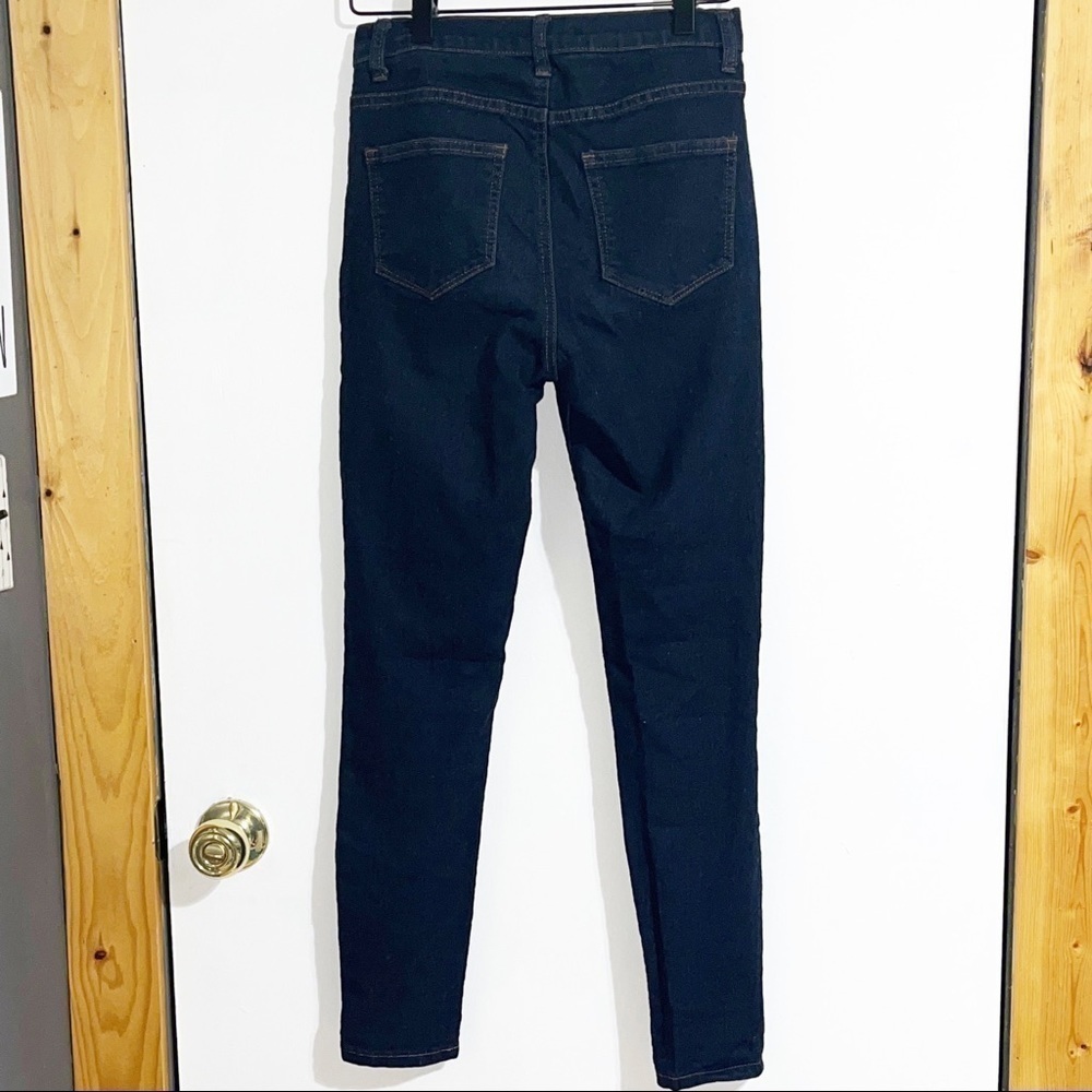 Forever 21 Dark Wash Skinny Jeans - Picture 2 of 3